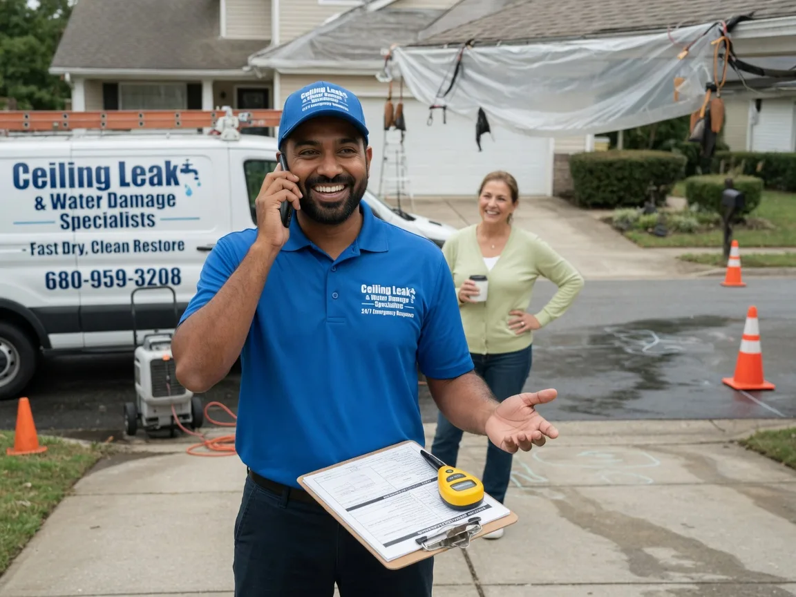 Ceiling Leak Cleanup Wellsville, KS FAQs